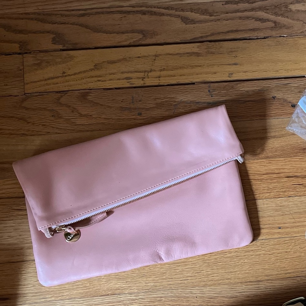 Clare V fold overclutch with tabs
